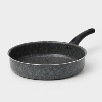 Сотейник Granit, d=28 см, с антипригарным покрытием, стеклянная крышка, цвет серый Сотейник Granit, d=28 см, с антипригарным покрытием, стеклянная крышка, цвет серый