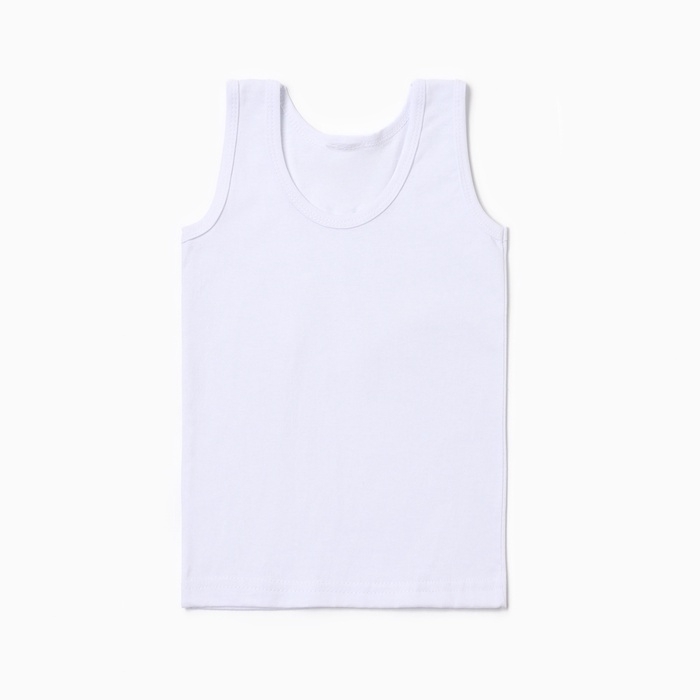 Майка для мальчика 7141/7142, цвет белый, р-р 40