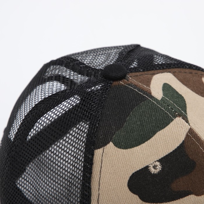 Кепка мужская с прямым козырьком Adventure, сетка, р-р 56 Кепка мужская с прямым козырьком Adventure, сетка, р-р 56