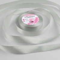 Лента атласная, 20 мм &times; 23 &plusmn; 1 м, цвет серебряный №176