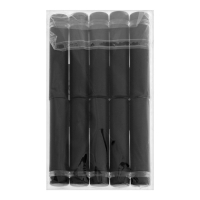 Дистанционный держатель для табличек, 12х50 мм, цвет черный,набор 10 шт. Дистанционный держатель для табличек, 12х50 мм, цвет черный,набор 10 шт.