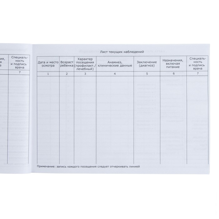 Медицинская карта ребенка Форма №112/у, 80 листов, Минни Маус