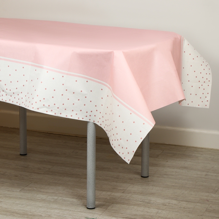 Скатерть &laquo;Конфетти&raquo;, розовый цвет, 120х180 см