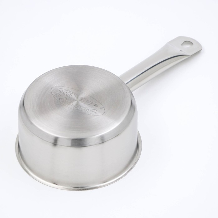 Ковш «Общепит», 1 л, d=14 см, металлическая крышка, металлическая ручка, капсульное дно, индукция Ковш «Общепит», 1 л, d=14 см, металлическая крышка, металлическая ручка, капсульное дно, индукция