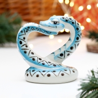 Сувенир "Змей Любовь", 10 см, фарфор Сувенир "Змей Любовь", 10 см, фарфор