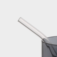 Банка стеклянная с ручкой, крышкой и трубочкой Magistro &laquo;Эко&raquo;, 620 мл, цвет чёрный