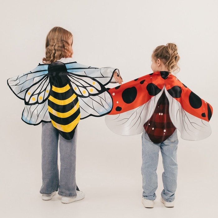 Карнавальные крылья на резинках &laquo;Милая божья коровка&raquo;, 60 &times; 100 см