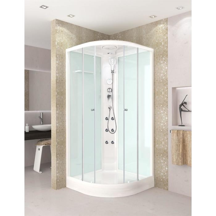 Душевая кабина DOMANI-Spa Delight 88, поддон 15 см, белые стенки, матовое стекло, 80х80 Душевая кабина DOMANI-Spa Delight 88, поддон 15 см, белые стенки, матовое стекло, 80х80