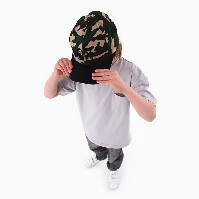 Кепка детская для мальчика &laquo;01&raquo;, цвет хакки, р-р 52-54, 5-7 лет