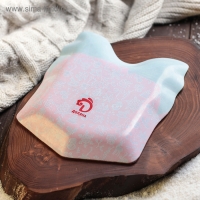 Блюдо стеклянное сервировочное Доляна &laquo;Подарок. Новогоднее чудо&raquo;, 15,1&times;17,3 см