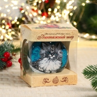 Ёлочный шар d-8 см "Дося" Ёлочный шар d-8 см "Дося"