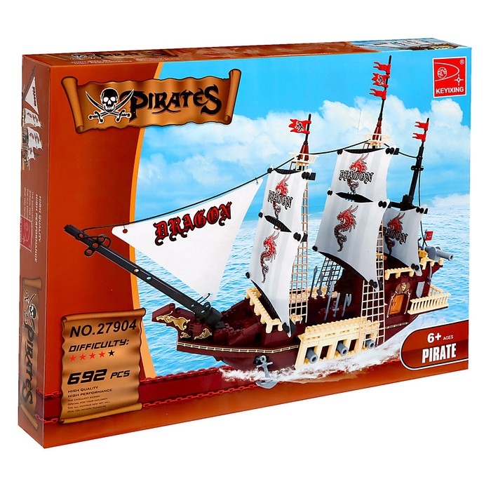 Конструктор Пираты &laquo;Дракон с тихого моря&raquo;, 692 детали