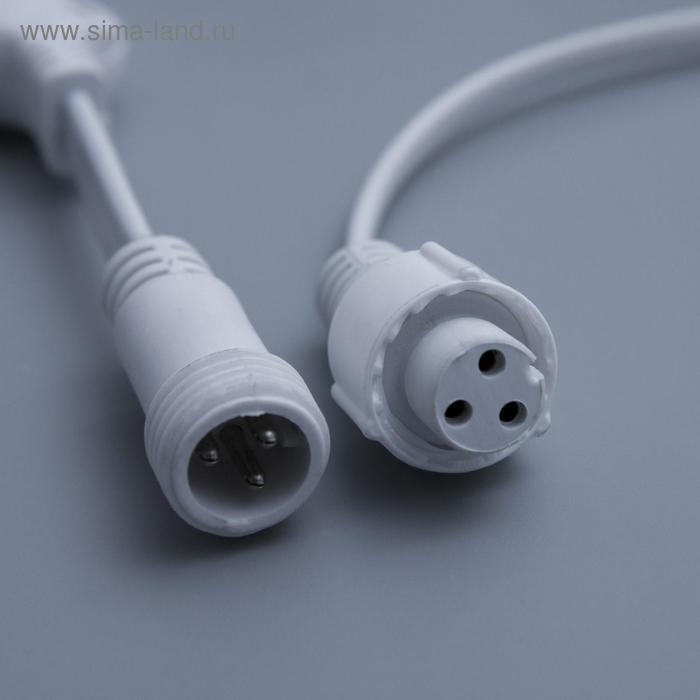 Гирлянда &laquo;Занавес&raquo; 2 &times; 6 м, IP44, УМС, белая нить, 1440 LED, свечение тёплое белое, 220 В