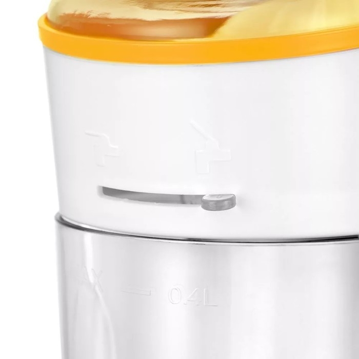 Соковыжималка Kitfort KT-1150-3, для цитрусовых, 40 Вт, 0.35 л, 54 об/мин, бело-жёлтая Соковыжималка Kitfort KT-1150-3, для цитрусовых, 40 Вт, 0.35 л, 54 об/мин, бело-жёлтая