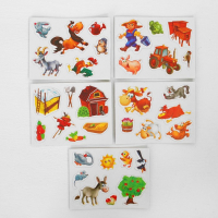 Конструктор магнитный «Ферма» в дер. коробке + набор игровых карточек, мел маркер Конструктор магнитный «Ферма» в дер. коробке + набор игровых карточек, мел маркер