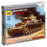 Сборная модель &laquo;Немецкий средний танк Т-IV&raquo;, Звезда, 1:100, (6151)
