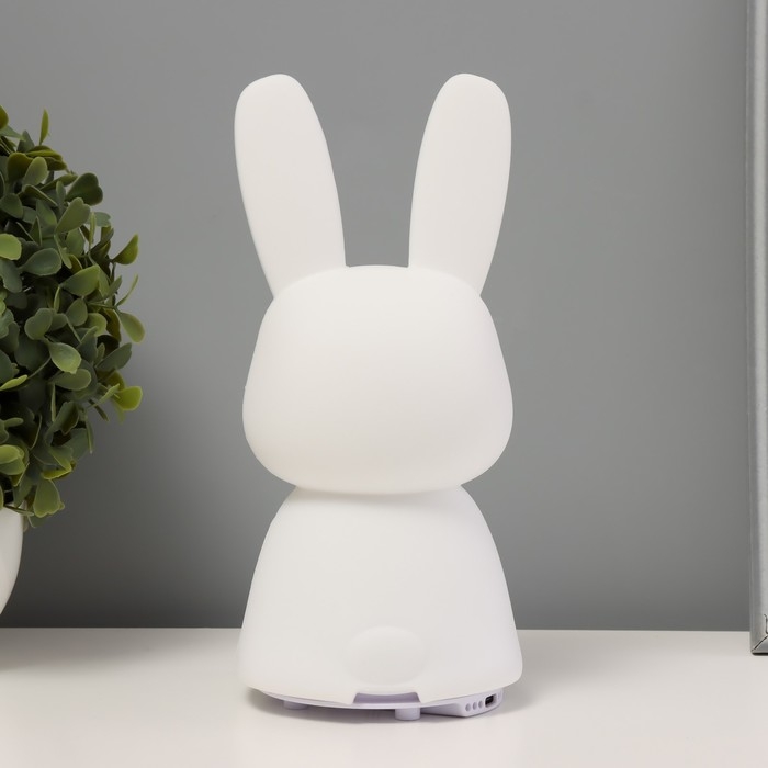 Ночник-мякиш Ночник-мякиш "Зайчик" LED USB АКБ бело-желтый 13,5х11х15 см