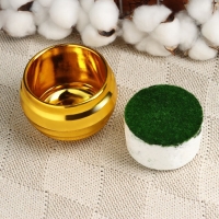 Флористическое кашпо "Ода" золото, 8х8х6см Флористическое кашпо "Ода" золото, 8х8х6см