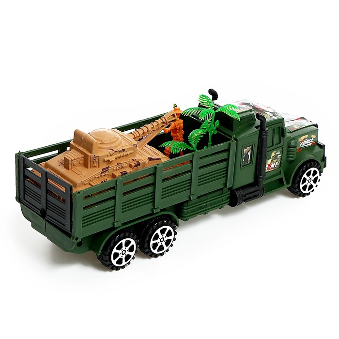 Машина инерционная «Военная», с танком и солдатиком Машина инерционная «Военная», с танком и солдатиком