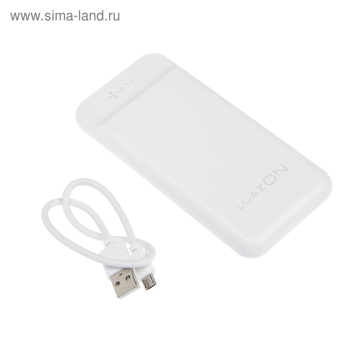 Внешний аккумулятор Luazon PB-29, Li-Pol, 10000 мАч, 2 USB, Type-C, microUSB, 2.1 A/1 A Внешний аккумулятор Luazon PB-29, Li-Pol, 10000 мАч, 2 USB, Type-C, microUSB, 2.1 A/1 A