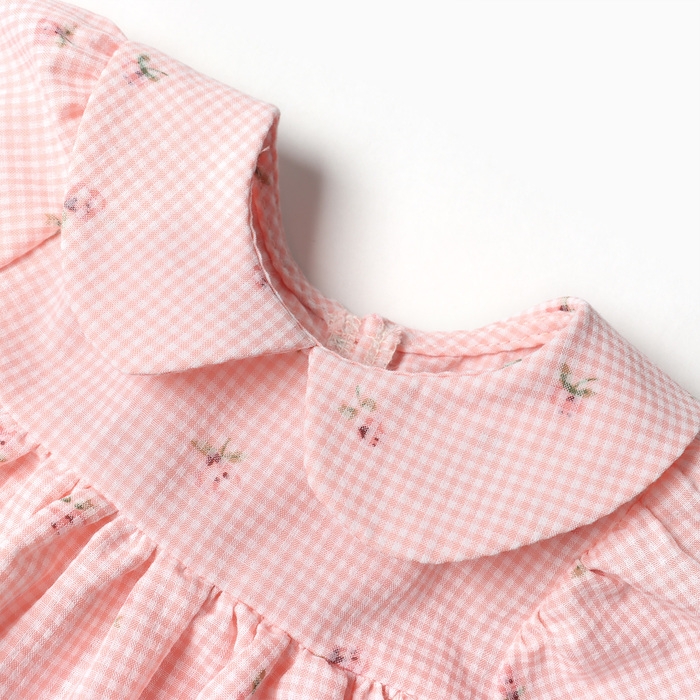 Платье Крошка Я "Цветочки", рост 74-80, розовый