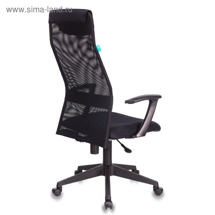 Кресло руководителя  Бюрократ, черный, спинка сетка, KB-8/BLACK, TW-01 TW-11