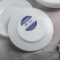 Сервиз столовый стеклокерамический Everyday, 18 предметов, цвет белый, серый Сервиз столовый стеклокерамический Everyday, 18 предметов, цвет белый, серый