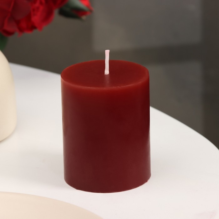 Свеча-цилиндр ароматическая "Вишня", 6х7,5 см