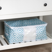 Кофр для хранения вещей Доляна «Лагуна» с ПВХ-окном, 45×30×20 см, цвет бирюзовый Кофр для хранения вещей Доляна «Лагуна» с ПВХ-окном, 45×30×20 см, цвет бирюзовый