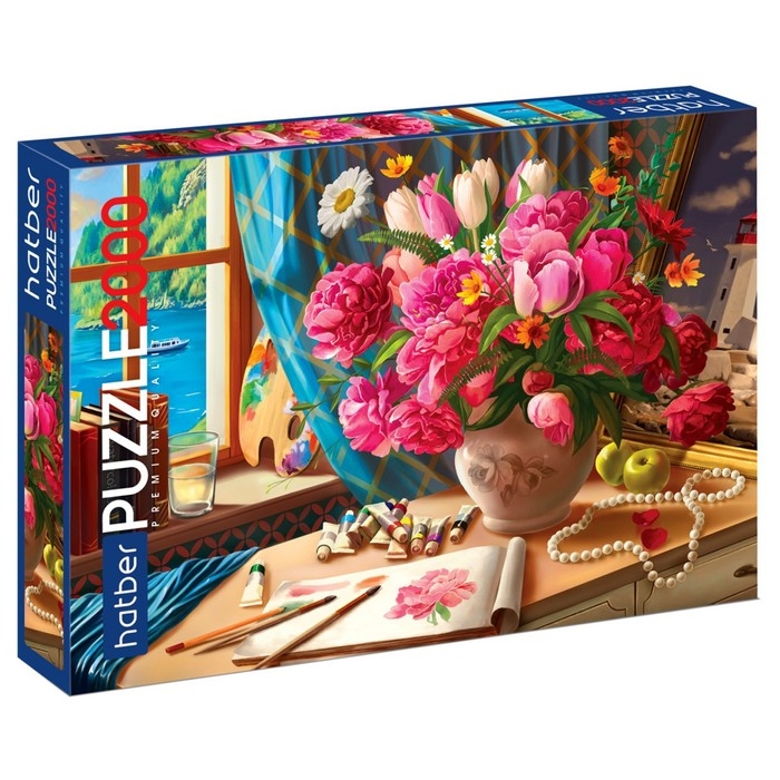 Пазл «Акварельный букет», 2000 элементов Пазл «Акварельный букет», 2000 элементов