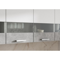 Кухонный гарнитур Денвер 2000, 2000х600х2160, Белый/Ателье светлое Кухонный гарнитур Денвер 2000, 2000х600х2160, Белый/Ателье светлое