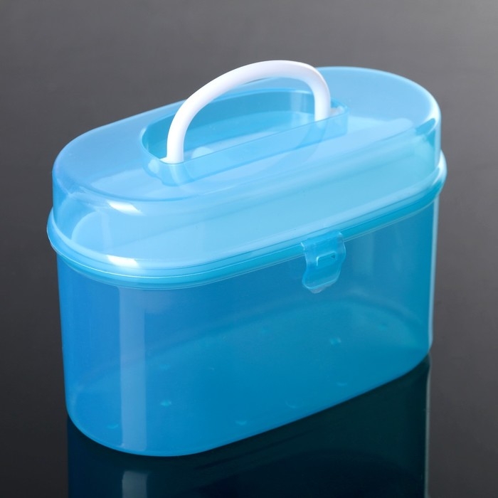 Органайзер для хранения со вставкой, 15&times;7,5&times;10 см, цвет МИКС