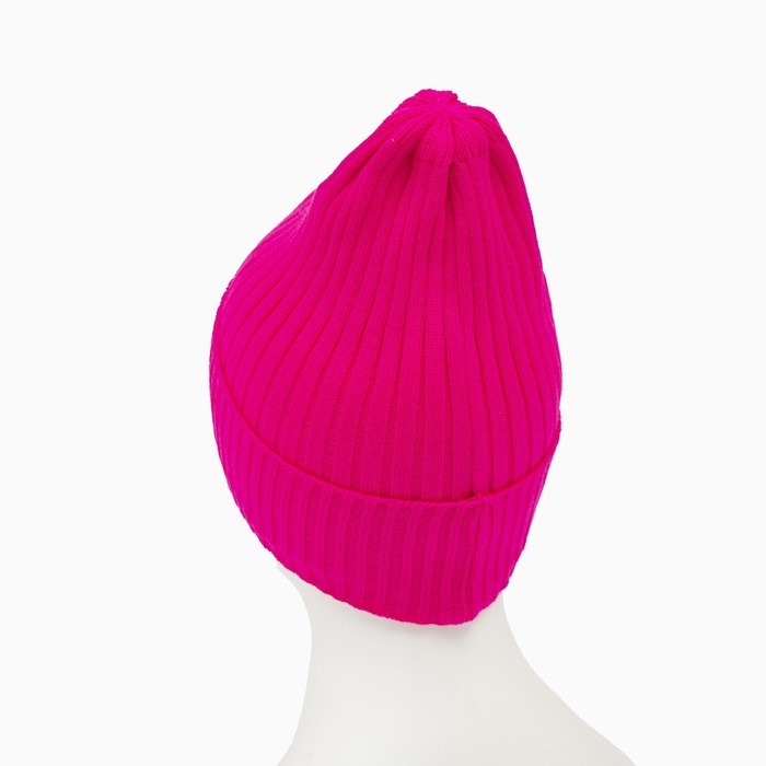 Шапка женская зимняя, цвет розовый, размер 52-56 Шапка женская зимняя, цвет розовый, размер 52-56