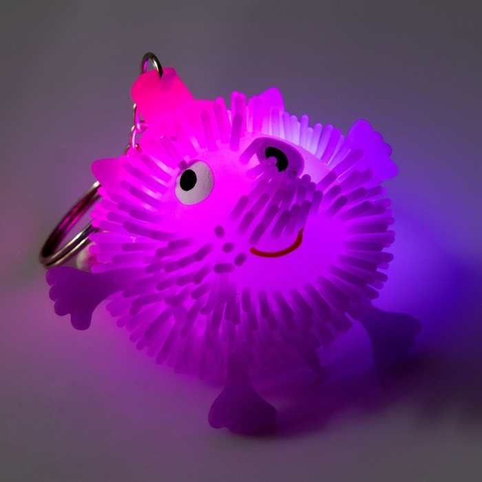 Ёжка «Зверёк», световой, на брелоке, цвета МИКС Ёжка «Зверёк», световой, на брелоке, цвета МИКС