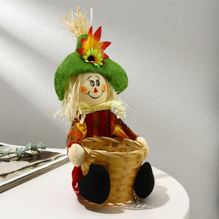 Подставка для цветов, на 1 горшок, d = 9 см, h = 9 см, МИКС, &laquo;Пугало&raquo;, Greengo