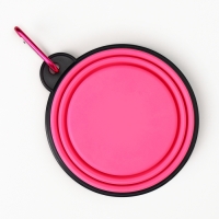 Миска силиконовая, складная, 250 мл, 11 см, розовая Миска силиконовая, складная, 250 мл, 11 см, розовая
