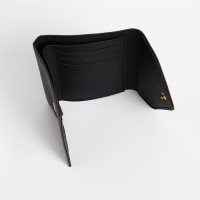 Кошелёк женский на кнопке, цвет чёрный Кошелёк женский на кнопке, цвет чёрный