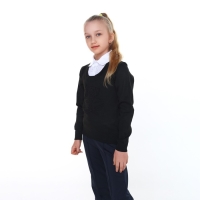 Джемпер-обманка для девочки, цвет чёрный, рост 158-164см Джемпер-обманка для девочки, цвет чёрный, рост 158-164см