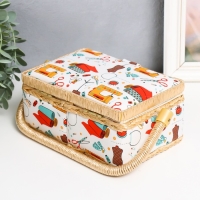 Шкатулка для рукоделия "Швейная мастерская" 9,5х19,5х13 см