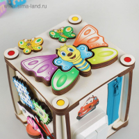 Бизикуб со светом &laquo;Зверушки&raquo; 17х17х18 см