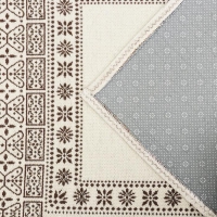 Коврик для ванной SAVANNA &laquo;Лия&raquo;, 60&times;90 см, цвет бело-коричневый