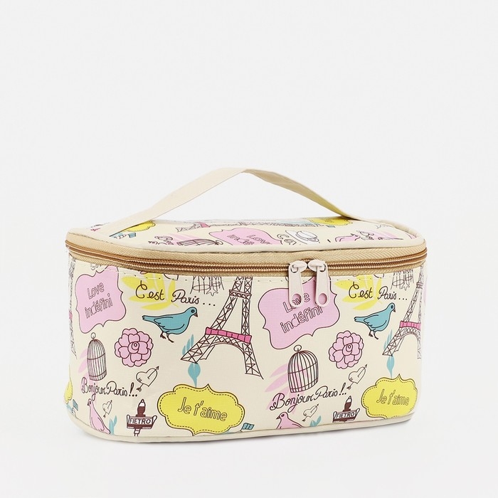 Косметичка на молнии, цвет бежевый Косметичка на молнии, цвет бежевый