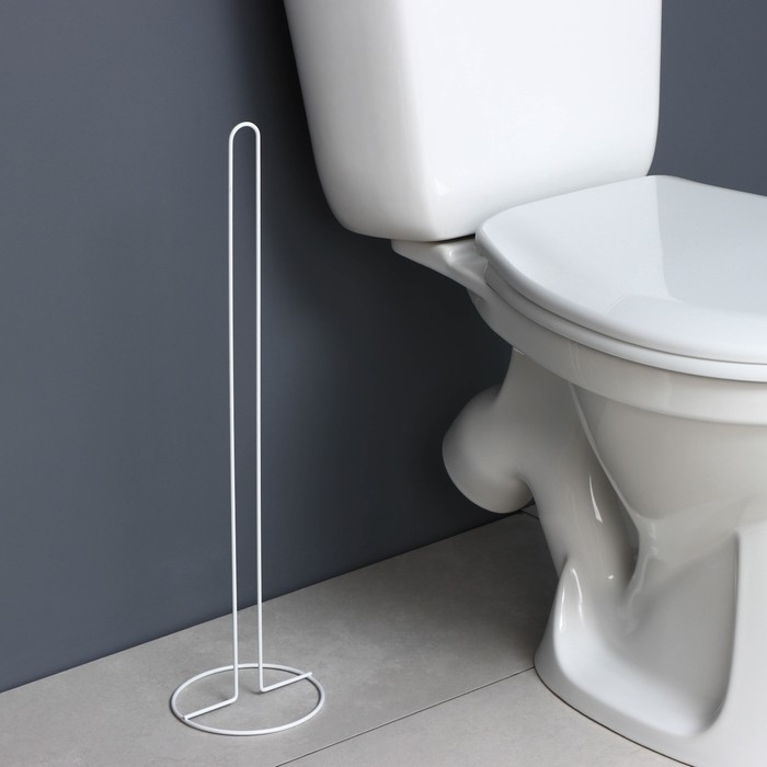 Держатель для рулонов туалетной бумаги Доляна, 55×14×14 см, цвет белый Держатель для рулонов туалетной бумаги Доляна, 55×14×14 см, цвет белый