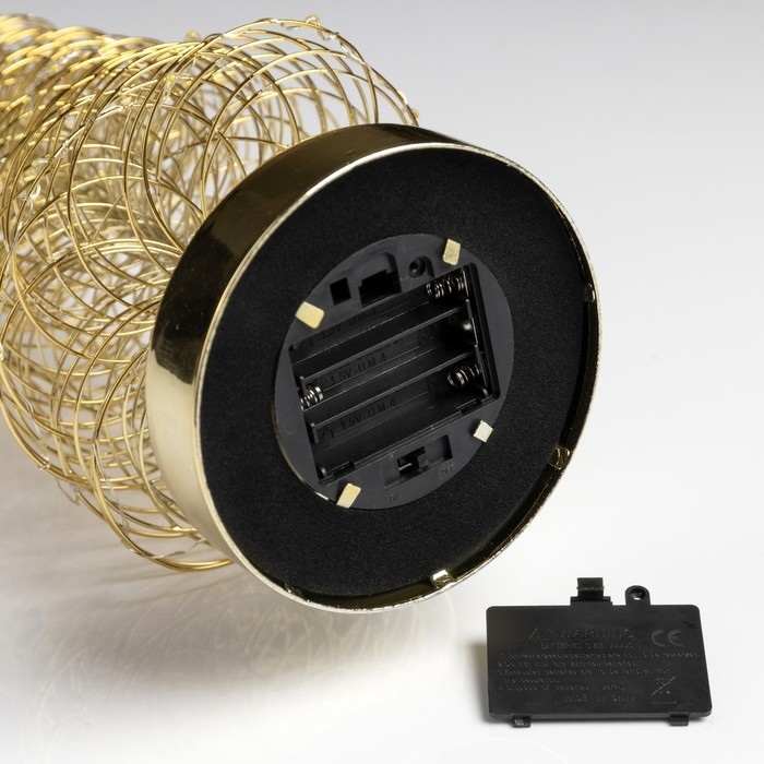 Светодиодная фигура «Ёлка плетёная» 11 × 46 × 11 см, металл, батарейки АААх3 (не в комплекте), свечение тёплое белое Светодиодная фигура «Ёлка плетёная» 11 × 46 × 11 см, металл, батарейки АААх3 (не в комплекте), свечение тёплое белое