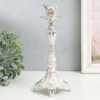 Подсвечник металл на 1 свечу 2,5 см "Деметра" 9х9х23,5 см Подсвечник металл на 1 свечу 2,5 см "Деметра" 9х9х23,5 см