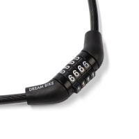 Замок навесной велосипедный Dream Bike, кодовый, 6х650 мм Замок навесной велосипедный Dream Bike, кодовый, 6х650 мм