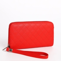 Кошелёк женский на молнии, цвет красный Кошелёк женский на молнии, цвет красный