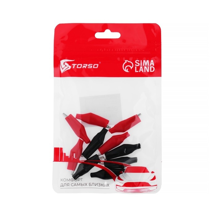 Зажим АКБ TORSO, 5 А, набор 10 шт