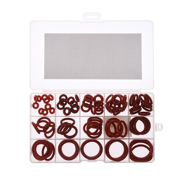 Уплотнительное кольцо, 15 видов, толщина 3,1 мм, набор 100 шт Уплотнительное кольцо, 15 видов, толщина 3,1 мм, набор 100 шт