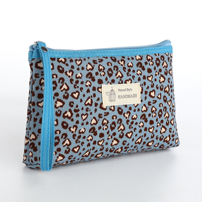 Косметичка на молнии, цвет голубой Косметичка на молнии, цвет голубой